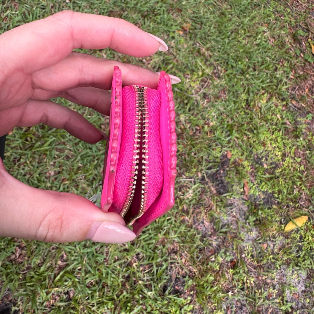 Rare- Kate Spade Bright Pink admit one Ticket-Shaped Pouch/Coin purse - Picture 4 of 8